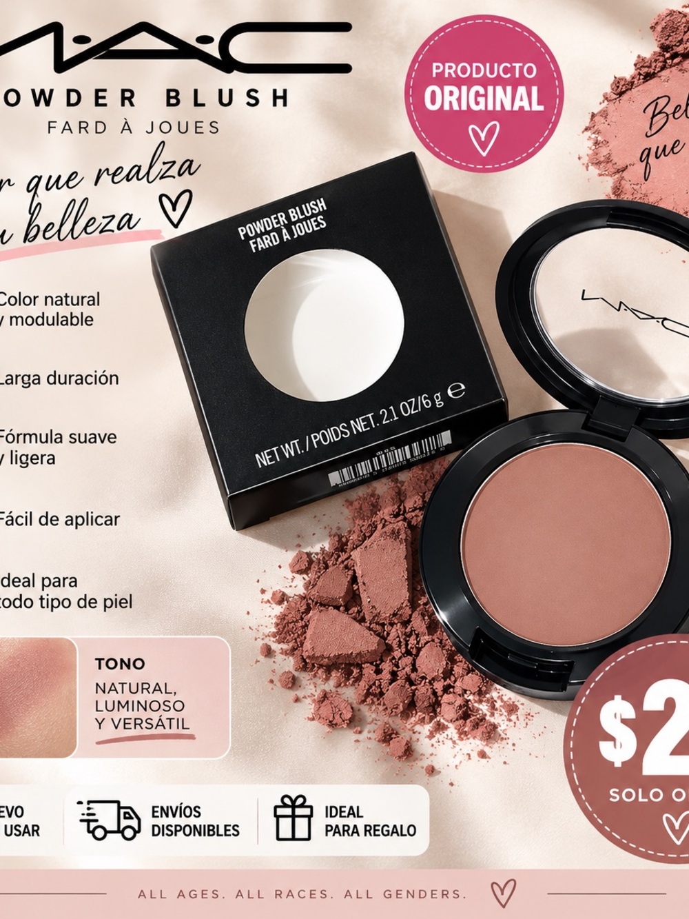 MAC Cosmetics Powder Blush — Natural Rose Brown